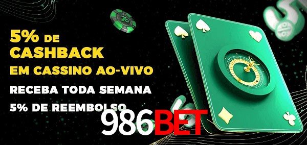 Promoções do cassino ao Vivo 986bet